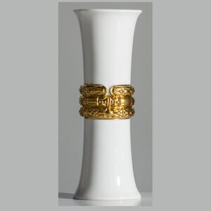 γ2MKγ$280 Katy Briscoe Bud Vase 24K Gold Plated
